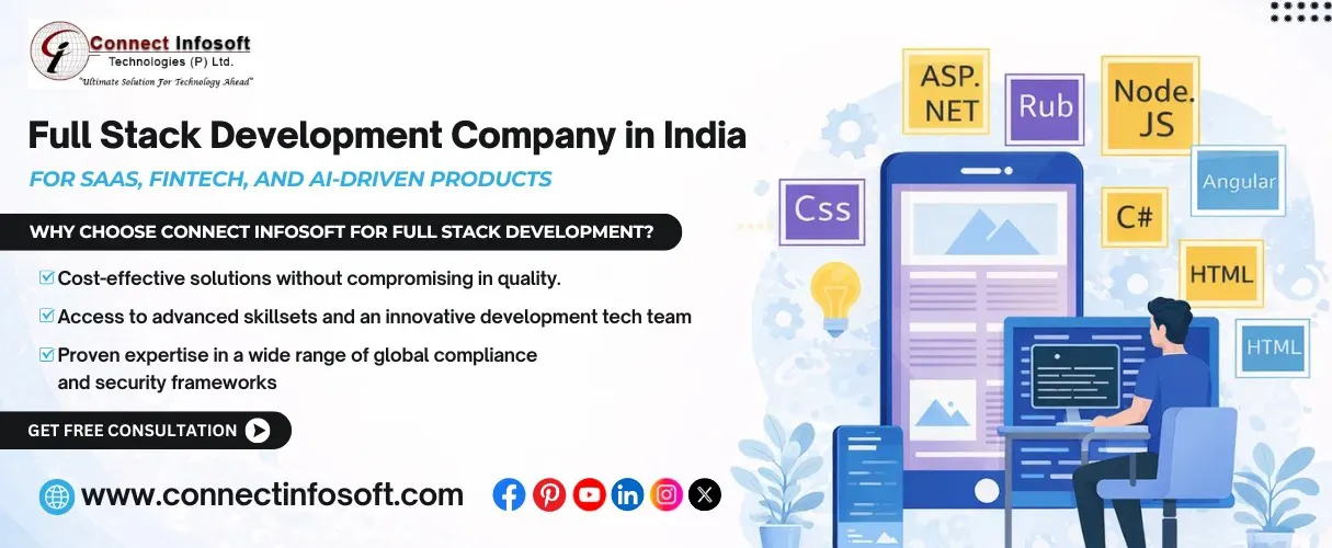 Full Stack Development Company in India for SaaS, FinTech, and AI-Driven Products | Connect Infosoft