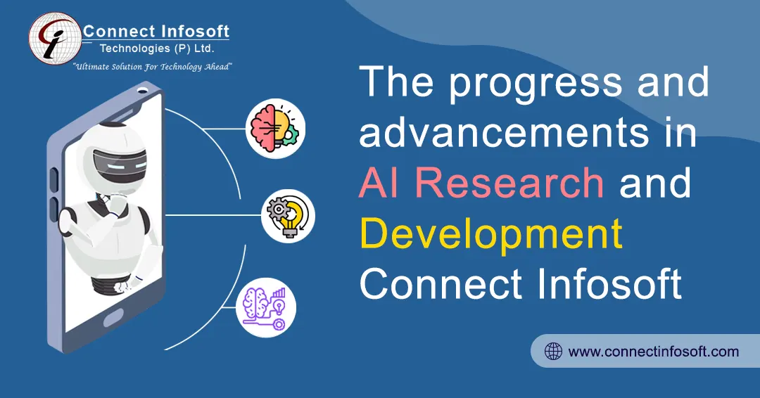 The progress and advancements in AI research and development | Connect Infosoft