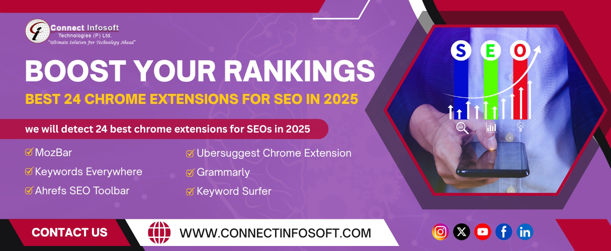 Boost Your Rankings: Best 24 Chrome Extensions for SEO in 2025 | Connect Infosoft
